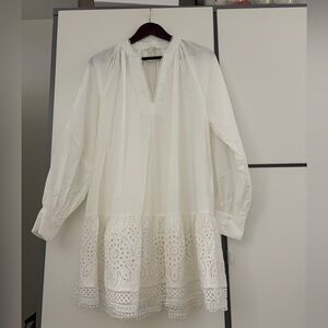 H&M White Eyelet Mini Dress